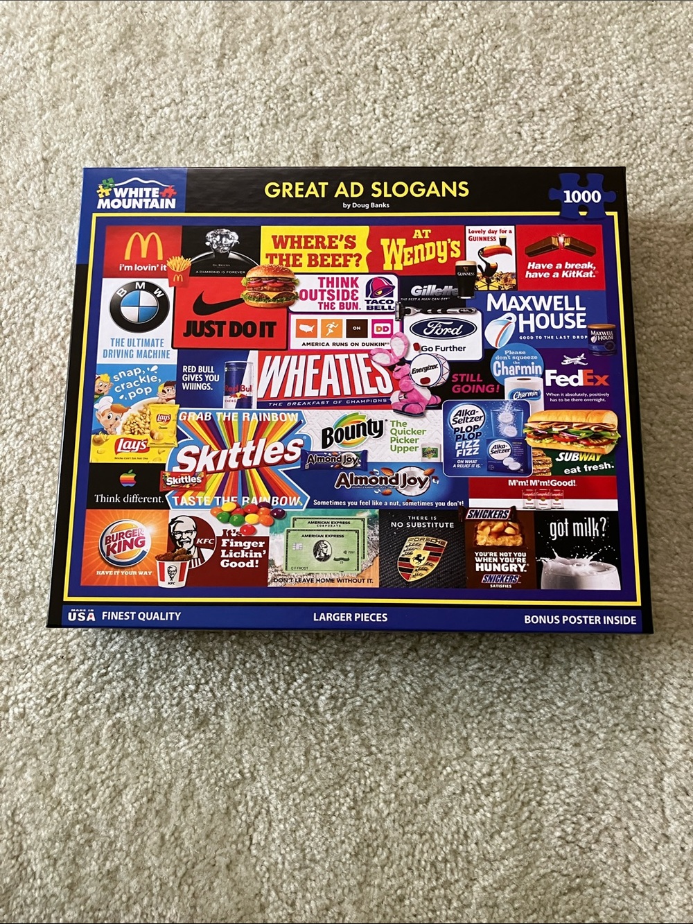 White Mountain Great Ad Slogans Puzzle
